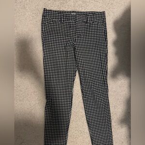 Old navy slacks / trousers  
Black and white striped for an elevated work look